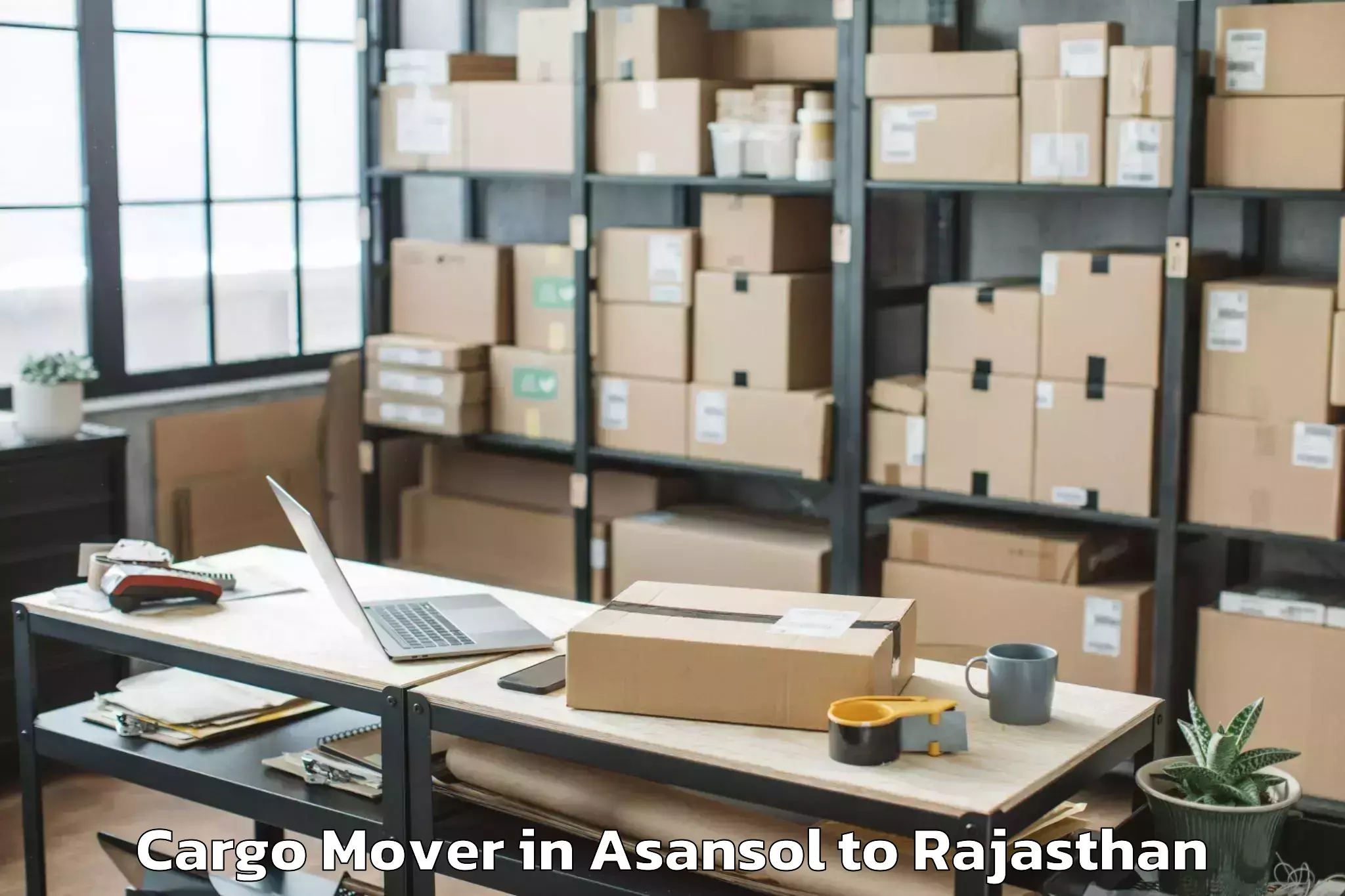 Easy Asansol to Sangam University Bhilwara Cargo Mover Booking